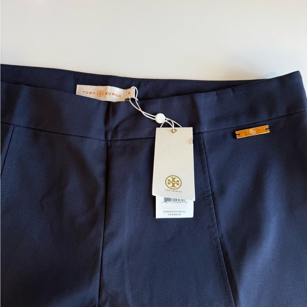 Tory Burch NWT Callie Skinny Ankle Pants Classic Navy Size 10 - Picture 4 of 12
